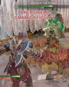 Kratos Vs Beigadr the feared. No Damage Boss Fight - Pt 2. #godofwarragnarok #godofwar #kratos