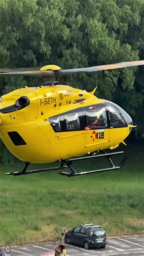 H145 I-SETH Emergency Medical Helicopter Takeoff | Epic EMS Departure #shorts