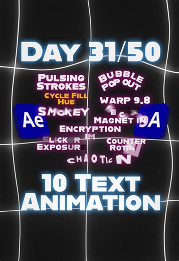 Boost your edits with 10 dynamic text animation presets!💥 Clean, stylish, and built for impact. Just drag, drop, and watch your text come to life – no extra tweaking needed! #textanimation #aftereffectstips #aftereffectstutorial #motiondesign #editingskills