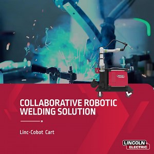 The Linc Cart Cobot is built for the industrial space and has access to all of Lincoln Electric’s highest productivity weld programs allowing you to maximize productivity. Learn more at https://bit.ly/lemea-Cobot #automation #robot #welder #fabrication #construction #welding #weld | Lincoln Electric Middle East & Africa