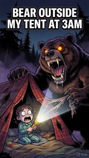 You Are Camping Alone and a Bear Starts Scratching Your Tent at 3AM 🐻