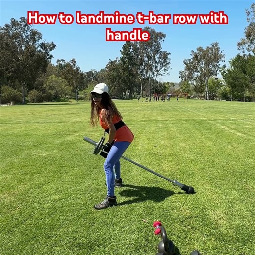 How to landmine t bar row with handle