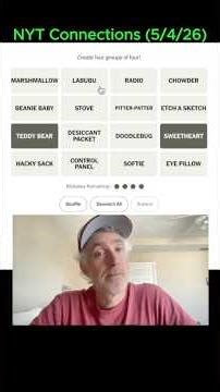 What just happened?! 😦 NYT Connections No. 1058 [May 4, 2026] #shorts