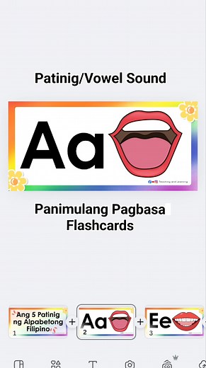 Mga Patinig ng Alpabetong Filipino♥️ #beginningsound #reading #Pagbasa #beginningreading #learningisfun #KidsLearning #instructionaldesign #InstructionalMaterials #teacherlife #learning #teacher | Teaching & Learning