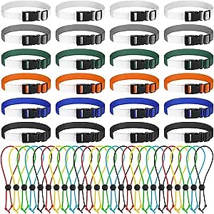 49 Pcs Laundry Strap Sock Clips Set Includes Laundry Strap with Buckle and Sock Clips for Nylon Organizer Accessories Tools for Washing Machine and Dryer
