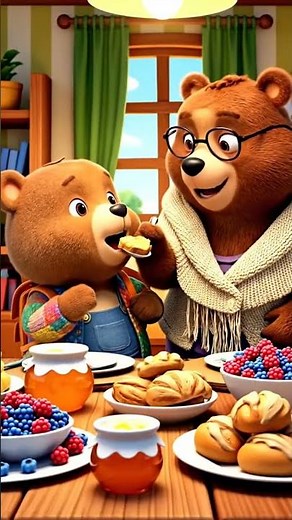 Little Bear Goes to Mama’s House 🐻💖#shorts #cartoon #animation
