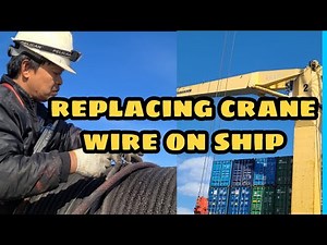 REPLACING OF CRANE WIRE ON SHIP