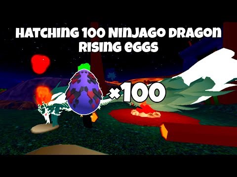 Hatching 100 Shinrin X Ninjago Dragon Rising Eggs | Roblox - Dragon Adventure