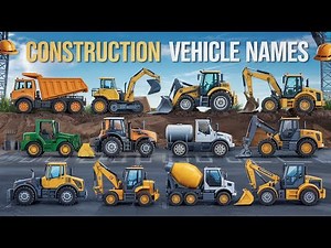 Construction Vehicles Names | Construction Vehicles for toddlers