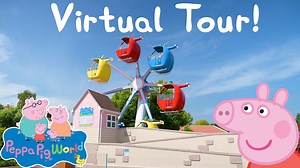 Take a virtual tour around Peppa Pig World! Come with us on this walk through Peppa Pig World and see rides such as Miss Rabbit's Helicopter Flight, Grampy Rabbit's Sailing Club, George's Dinosaur Adventure and much more! | Peppa Pig World