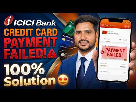 icici Credit Card Payment Declained | ICICI Credit Card Transaction Failed Or Not Working