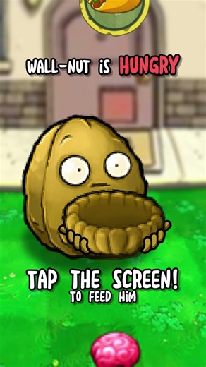 Pause Challenge: Hungry Wall-nut #pvz #plantsvszombies