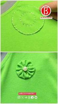 This method of mending clothes makes them look beautiful.