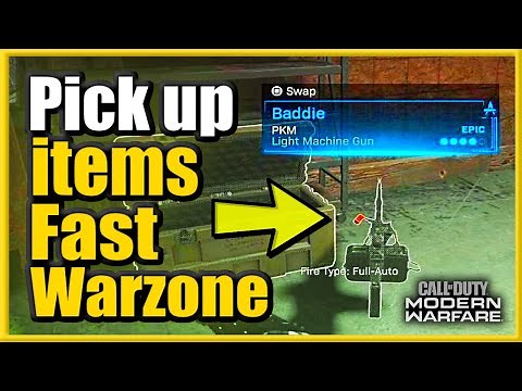 How to Pick up Items Fast in Call of Duty Modern Warfare & Warzone (Tap to Pick Up)(Best Settings!)