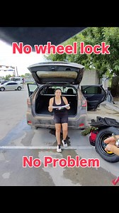 How to remove a Wheel Lock with No Key. #roadside #automobile #car #reels #fyp | The Roadside Tech