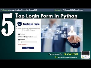Top 5 Login System made in Python | Tkinter