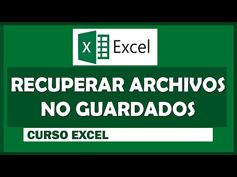How to recover an unsaved document in Excel