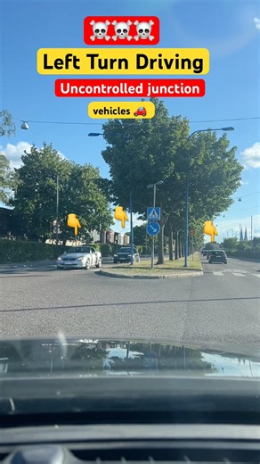 how to make a left turn? how to turn left driving | left turns at intersection