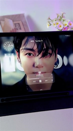🔥BTS on my ipad / Hope everyone can see this edit (ft: iOS video widget )#bts #btsarmy #kpop