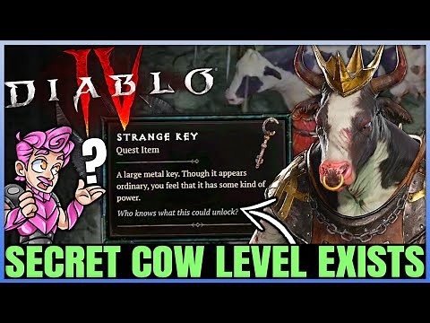Diablo 4 - Secret Cow Level is REAL - HUGE New Discovery & Item Unlock Datamine Found!