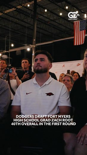 13K views · 108 reactions | Dodgers draft Fort Myers High School grad Zach Root 40th overall in the first round. More: https://www.gulfcoastnewsnow.com/article/exclusive-fort-myers-native-zach-root-drafted-in-first-round-by-los-angeles-dodgers/65417345 | Gulf Coast News | Facebook