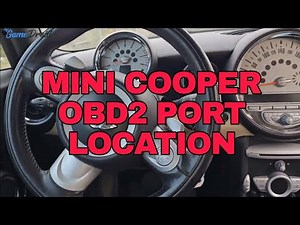 Where is the OBD port located on the Mini Cooper R56?