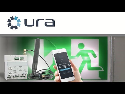 Configure your connected security lighting with the URA RADIO remote control and its EVA Web App