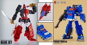 空與陸強力支援！ACTION TOYS《機器勇士》阿飛 & 拖車機器人 BLUE JET & TOUGH TRAILER