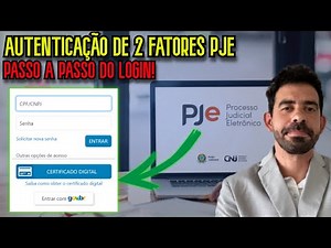 How to configure a 2-factor authentication code (2FA) for logging into PJE?