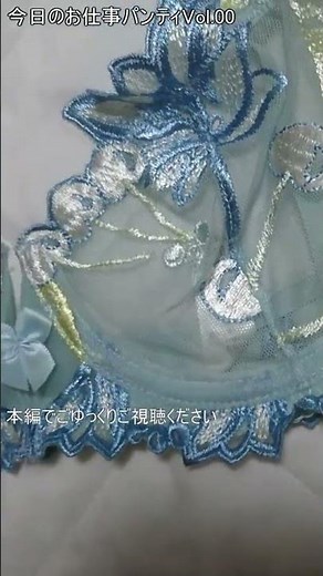 [夏本番]シアー（シースルー）な水色ブラパンで快適お仕事#Shorts#bras