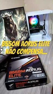 🔥 B550M AORUS ELITE – A placa-mãe que vai transformar o Ryzen 7 5700X em uma máquina imparável! 🚀