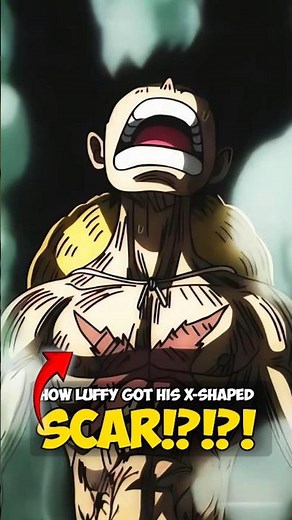 How Luffy REALLY Got His X-Shaped Chest Scar!?#anime #onepiece #shorts #shortsfeed #luffy #ace