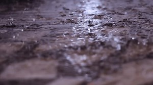 Slow Motion Raindrops On Calm Water Stock Footage Video (100% Royalty-free) 3597914001 | Shutterstock