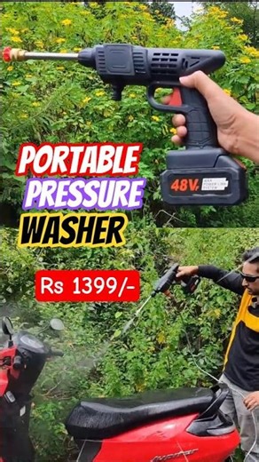Electric Portable Pressure Washer For Bike Review 🔥 Wash your Bike Anywhere Anytime Like a Pro