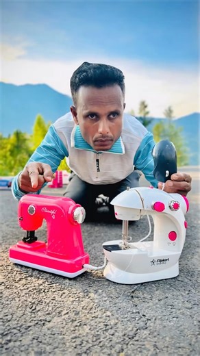 Small electric sewing machines vs big stitching silai machine unboxing🥰