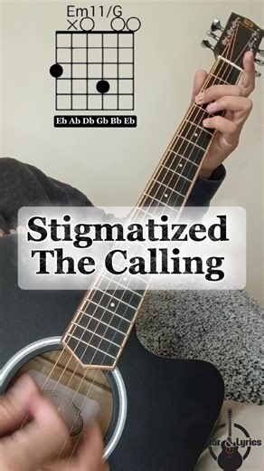 Stigmatized - The Calling | Acoustic guitar short cover with chords #stigmatized #thecalling