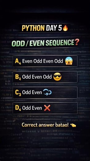 Python Day 5 | While Loop Odd Even Program 🤯 | Python Shorts #python #programming #coding #pratice