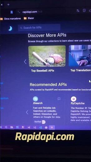 Si quieres encontrar muchas APIs para tu proyecto entra a Rapidapi.com #programming