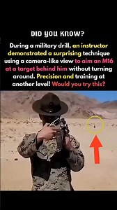 US Military Soldier Aims an M16 Without Turning Around How Is This Possible? #usa #usarmy