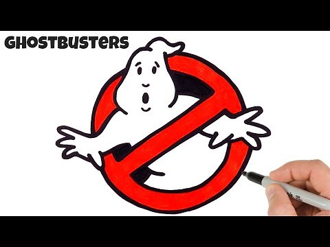 How to Draw Ghostbusters Logo Easy