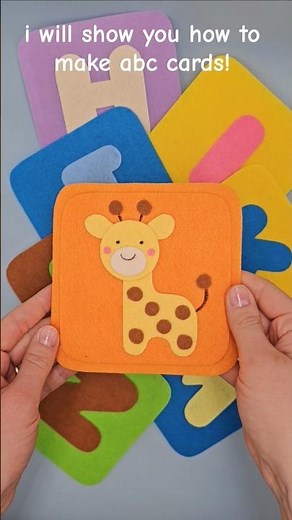 Felt Alphabet Cards for Kids | Easy No-Sew Montessori DIY