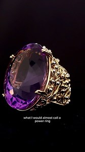 85K views · 23K reactions | Amethyst Power Ring Todd was inspired by a mesmerizing 106ct amethyst boasting a deep and enchanting purple hue. Fashioned entirely in 18k yellow gold, with platinum droplets delicately scattered, this masterpiece is aptly named the “Power Ring.” Designed to adorn the fingers of royalty, it embodies a regal elegance that commands attention and admiration.​ #ringofpower | Todd Alan Gallery | Facebook