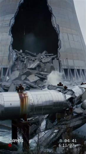 How a Cooling Tower is Demolished with Precision #engineering