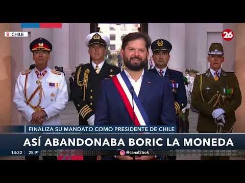 🇨🇱 THIS IS HOW BORIC LEAVES LA MONEDA | The outgoing president was given a send-off with honors