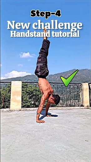 New challenge Handstand tutorial tips for beginners skill #calisthenics #motivation #viral #video📈💯