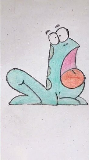 Easy Frog Drawing with Numbers 🐸 | Step by Step for Beginners | Number Art Trick #viral #shorts