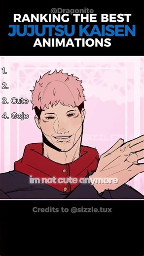 Ranking the best Jujutsu Kaisen animations Part 2 #shorts #animation #jjk #jujutsukaisen #anime