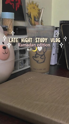 Late night study vlog (ramadan edition)🫶🏻✨ #studywithme #studyvlog #studyvlogs #coffeetiktok #coffee #desksetup #deskorganization #aesthetic #aestheticvideos #aestheticlifestyle #fyp #foryoupage #ramadan #ramadandiaries #studentlife #minivlog #minivlogs #videodiary