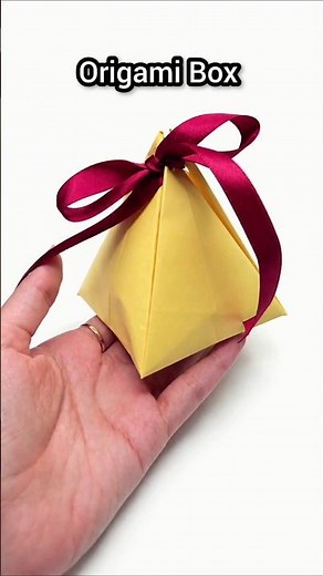 How to make an easy box ✨️ 🎁 | Origami Gift Box idea 😊
