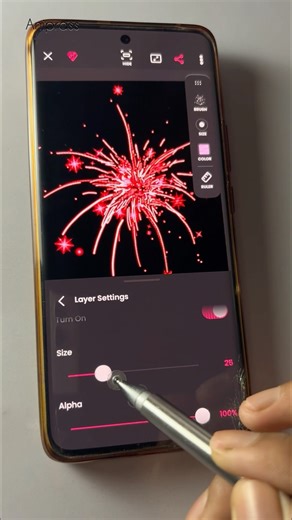 Fireworks Animation In Mobile. #shorts #animation
